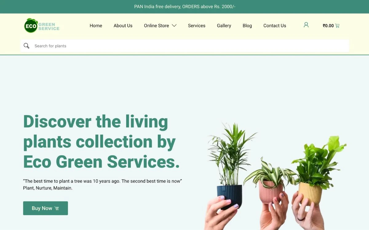 Eco Green Services – Plant eCommerce India